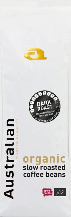 Australian Espresso Beans Dark Roast - UTZ Organic - 4 X 750 Gram
