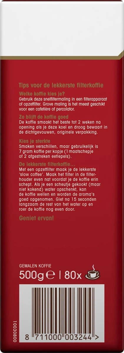 Douwe Egberts Aroma Rood Filterkoffie - 15 X 500 Gram 5 Douwe Egberts Aroma Rood Filterkoffie - 15 X 500 Gram - Afbeelding 3