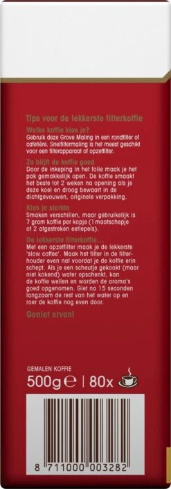 Douwe Egberts Aroma Rood Grove Maling Filterkoffie - 6 X 500 Gram -Koffie Tijd Winkel 421x1200