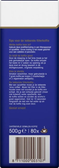 Douwe Egberts Decafé Filterkoffie - 6 X 500 Gram 14 Douwe Egberts Decafé Filterkoffie - 6 X 500 Gram -Koffie Tijd Winkel 421x1200 4