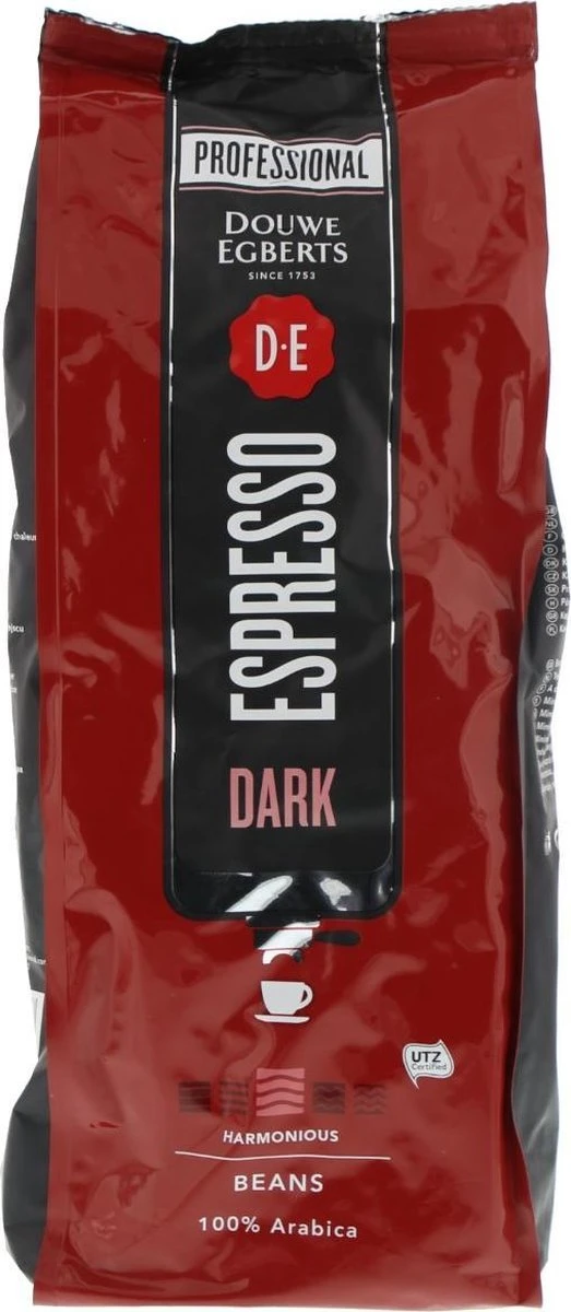 Koffie Douwe Egberts Espresso Bonen Dark Roast 1000gr 4 Koffie Douwe Egberts Espresso Bonen Dark Roast 1000gr - Afbeelding 2