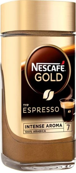 Nescafé Gold Espresso Oploskoffie - 6 Potten à 100 Gram 12 Nescafé Gold Espresso Oploskoffie - 6 Potten à 100 Gram -Koffie Tijd Winkel 527x1200 2