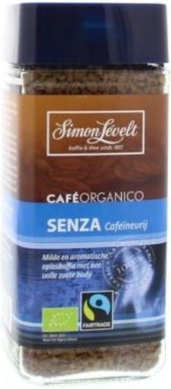 Simon Lévelt | Cafeïnevrije Oploskoffie Premium Organic Coffee - 100g -Koffie Tijd Winkel 530x1200 2