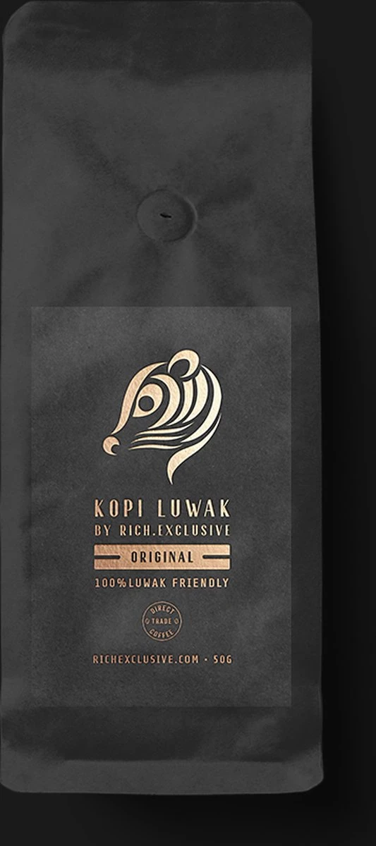 Kopi Luwak Koffie. 35 Gram Ongemalen Bonen. Direct Trade. Single Origin. The Original By Rich.Exclusive. 4 Kopi Luwak Koffie. 35 Gram Ongemalen Bonen. Direct Trade. Single Origin. The Original By Rich.Exclusive. - Afbeelding 2
