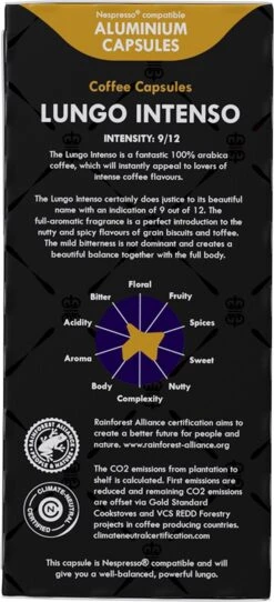 Gran Maestro Italiano - Lungo Intenso - Koffiecups - Nespresso Compatibel Capsules - Krachtige Smaak - 6 X 20 Cups 10 Gran Maestro Italiano - Lungo Intenso - Koffiecups - Nespresso Compatibel Capsules - Krachtige Smaak - 6 X 20 Cups -Koffie Tijd Winkel 547x1200 2