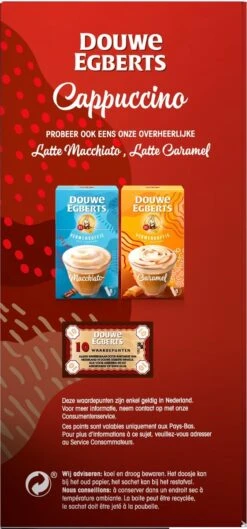 Douwe Egberts Verwenkoffie Cappuccino Oploskoffie - 5 X 10 Zakjes 17 Douwe Egberts Verwenkoffie Cappuccino Oploskoffie - 5 X 10 Zakjes -Koffie Tijd Winkel 560x1200 1