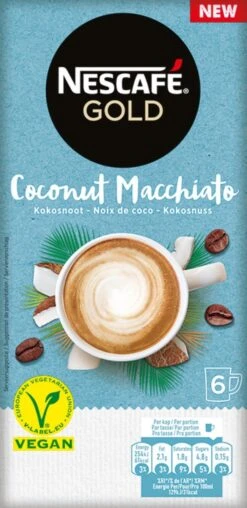 Nescafé Gold Coconut Macchiato Oploskoffie - 6 Doosjes à 6 Zakjes 11 Nescafé Gold Coconut Macchiato Oploskoffie - 6 Doosjes à 6 Zakjes -Koffie Tijd Winkel 583x1200 1