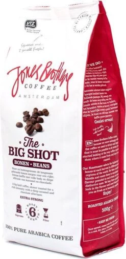 Jones Brothers Coffee The Big Shot Koffiebonen - 6 X 500 Gram 13 Jones Brothers Coffee The Big Shot Koffiebonen - 6 X 500 Gram -Koffie Tijd Winkel 586x1200