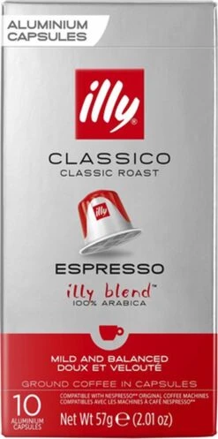 Illy Espresso Classico Koffiecups - Intensiteit 5/9 - 10 X 10 Capsules -Koffie Tijd Winkel 596x1200