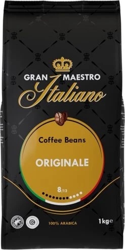 Gran Maestro Italiano - Orginale - Koffiebonen - Bonen Voor Espresso En Lungo - Arabica – 4 X 1kg 9 Gran Maestro Italiano - Orginale - Koffiebonen - Bonen Voor Espresso En Lungo - Arabica – 4 X 1kg -Koffie Tijd Winkel 602x1200 2