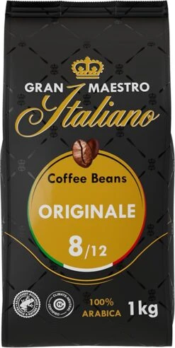 Gran Maestro Italiano - Orginale - Koffiebonen - Bonen Voor Espresso En Lungo - Arabica – 4 X 1kg 10 Gran Maestro Italiano - Orginale - Koffiebonen - Bonen Voor Espresso En Lungo - Arabica – 4 X 1kg -Koffie Tijd Winkel 602x1200 3