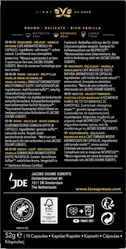 L'OR Espresso Vanille Koffiecups - 10 X 10 Capsules 8 L'OR Espresso Vanille Koffiecups - 10 X 10 Capsules -Koffie Tijd Winkel 606x1200 11