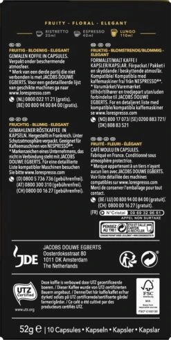 L'OR Lungo Profondo Koffiecups - Intensiteit 8/12 - 10 X 10 Capsules -Koffie Tijd Winkel 606x1200 12