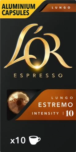 L'OR Lungo Estremo Koffiecups - Intensiteit 10/12 - 10 X 10 Capsules 22 L'OR Lungo Estremo Koffiecups - Intensiteit 10/12 - 10 X 10 Capsules -Koffie Tijd Winkel 606x1200 4