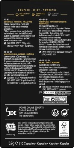 L'OR Espresso Supremo Koffiecups - Intensiteit 10/12 - 10 X 10 Capsules 14 L'OR Espresso Supremo Koffiecups - Intensiteit 10/12 - 10 X 10 Capsules -Koffie Tijd Winkel 606x1200 5