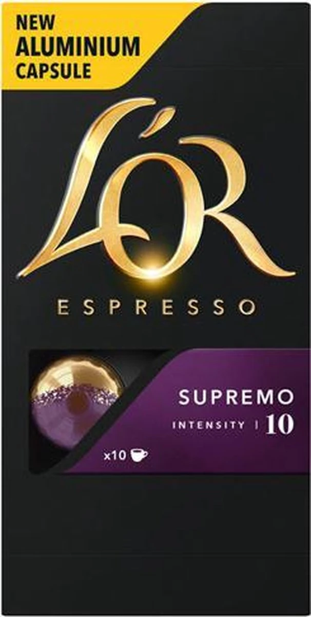 L'OR Espresso Supremo Koffiecups - Intensiteit 10/12 - 10 X 10 Capsules 13 L'OR Espresso Supremo Koffiecups - Intensiteit 10/12 - 10 X 10 Capsules - Afbeelding 11