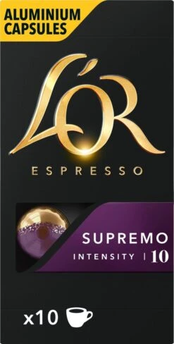 L'OR Espresso Supremo Koffiecups - Intensiteit 10/12 - 10 X 10 Capsules 21 L'OR Espresso Supremo Koffiecups - Intensiteit 10/12 - 10 X 10 Capsules -Koffie Tijd Winkel 607x1200 2