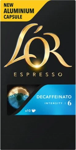 L'OR Espresso Decaffeinato Koffiecups - Intensiteit 6/12 - 10 X 10 Capsules 25 L'OR Espresso Decaffeinato Koffiecups - Intensiteit 6/12 - 10 X 10 Capsules -Koffie Tijd Winkel 609x1200 1
