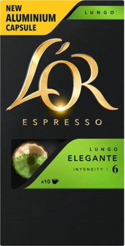 L'OR Lungo Elegante Koffiecups - Intensiteit 6/12 - 10 X 10 Capsules 23 L'OR Lungo Elegante Koffiecups - Intensiteit 6/12 - 10 X 10 Capsules -Koffie Tijd Winkel 609x1200