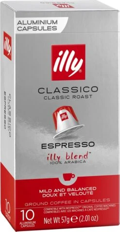 Illy Espresso Classico Koffiecups - Intensiteit 5/9 - 10 X 10 Capsules -Koffie Tijd Winkel 621x1200 1