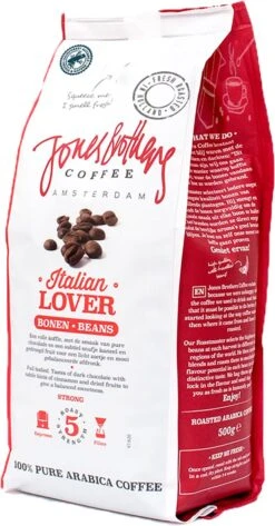 Jones Brothers Coffee Koffiebonen Italian Lover – 6 X 500 Gram 13 Jones Brothers Coffee Koffiebonen Italian Lover – 6 X 500 Gram -Koffie Tijd Winkel 627x1200 2