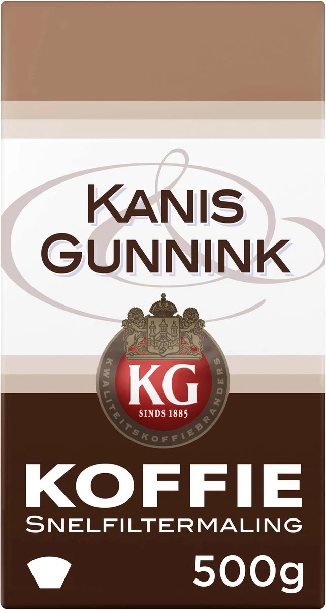 Kanis & Gunnink Filterkoffie - 6 X 500 Gram 4 Kanis & Gunnink Filterkoffie - 6 X 500 Gram - Afbeelding 2