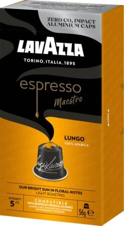 Lavazza Espresso Lungo - Aluminium Nespresso Capsules - 10 Stuks 14 Lavazza Espresso Lungo - Aluminium Nespresso Capsules - 10 Stuks -Koffie Tijd Winkel 656x1200 1