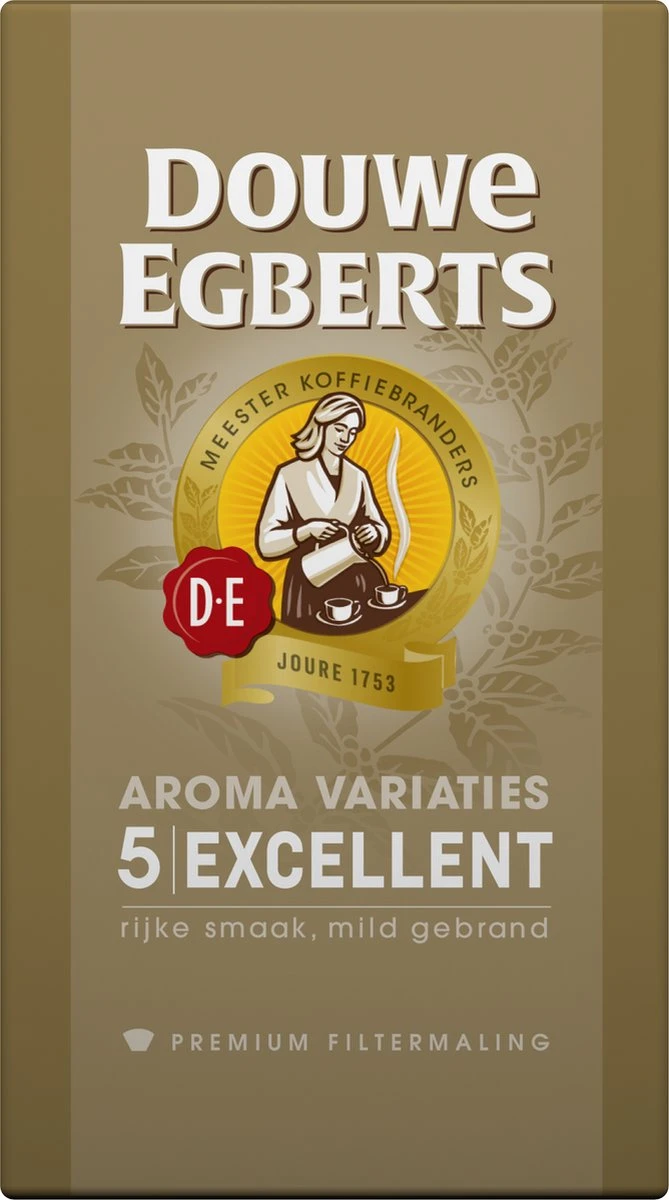 Douwe Egberts Excellent Filterkoffie - 6 X 500 Gram 11 Douwe Egberts Excellent Filterkoffie - 6 X 500 Gram - Afbeelding 9