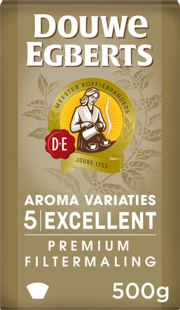 Douwe Egberts Excellent Filterkoffie - 6 X 500 Gram 10 Douwe Egberts Excellent Filterkoffie - 6 X 500 Gram - Afbeelding 8