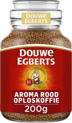 Douwe Egberts Aroma Rood Oploskoffie - 6 X Pot Van 200 Gram -Koffie Tijd Winkel 701x1200