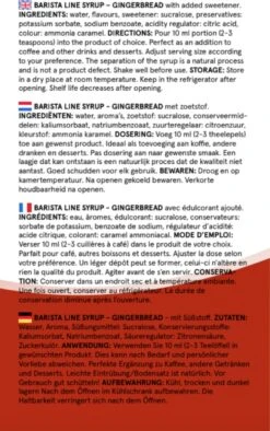 Fitcy | Koffiesiroop | Gingerbread | Barista Syrup | Zero | Vegan | Vetvrij | Suikervrij | Keto-vriendelijk | Koffie | Siroop | MET DOSEERPOMP | 1L -Koffie Tijd Winkel 752x1200