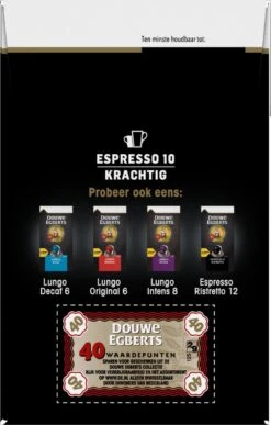 Douwe Egberts Espresso Krachtig (10) - 5 X 40 Koffiecups 19 Douwe Egberts Espresso Krachtig (10) - 5 X 40 Koffiecups -Koffie Tijd Winkel 766x1200
