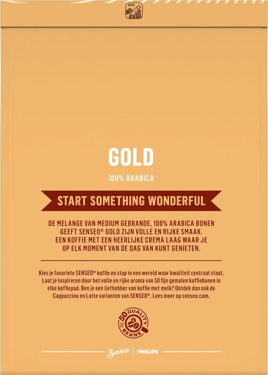 Senseo Gold Koffiepads - 5/9 Intensiteit - 10 X 36 Pads 3 Senseo Gold Koffiepads - 5/9 Intensiteit - 10 X 36 Pads - Afbeelding 2