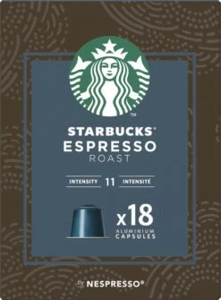 Starbucks By Nespresso Capsules Espresso Roast - 7 Doosjes à 18 Koffiecups -Koffie Tijd Winkel 884x1200