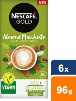 Nescafé Gold Almond Macchiato Oploskoffie - 6 Doosjes à 6 Zakjes 15 Nescafé Gold Almond Macchiato Oploskoffie - 6 Doosjes à 6 Zakjes -Koffie Tijd Winkel 900x1200 2