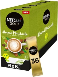 Nescafé Gold Almond Macchiato Oploskoffie - 6 Doosjes à 6 Zakjes 10 Nescafé Gold Almond Macchiato Oploskoffie - 6 Doosjes à 6 Zakjes -Koffie Tijd Winkel 906x1200 2