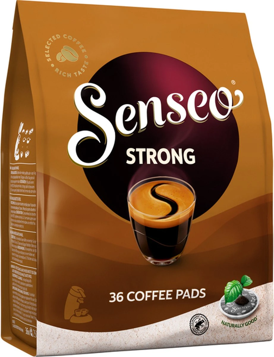 Senseo Strong Koffiepads - 7/9 Intensiteit - 10 X 36 Pads 12 Senseo Strong Koffiepads - 7/9 Intensiteit - 10 X 36 Pads - Afbeelding 10