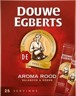 Douwe Egberts Aroma Rood Sticks Oploskoffie - 6 X 25 Zakjes 14 Douwe Egberts Aroma Rood Sticks Oploskoffie - 6 X 25 Zakjes -Koffie Tijd Winkel 954x1200 1