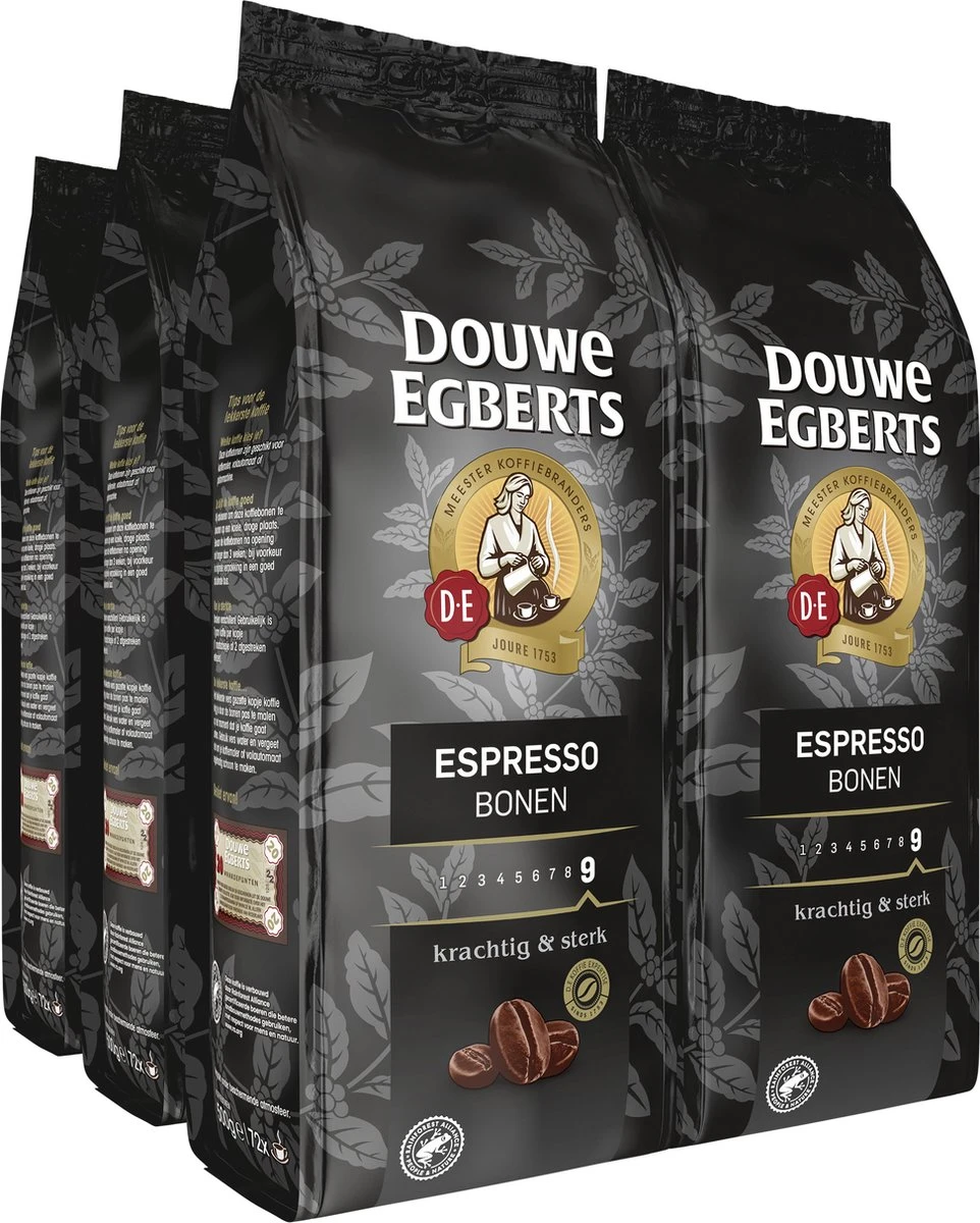 Douwe Egberts Espresso Koffiebonen - 4 X 500 Gram 3 Douwe Egberts Espresso Koffiebonen - 4 X 500 Gram
