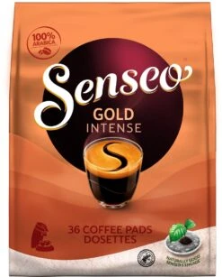 Senseo Gold Intense Koffiepads - 7/9 Intensiteit - 4 X 36 Pads -Koffie Tijd Winkel 966x1200 1