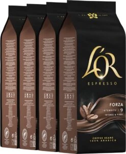 Nieuwe uitgaven 15 L'OR Forza Koffiebonen (9) - 4x 1000 Gram
