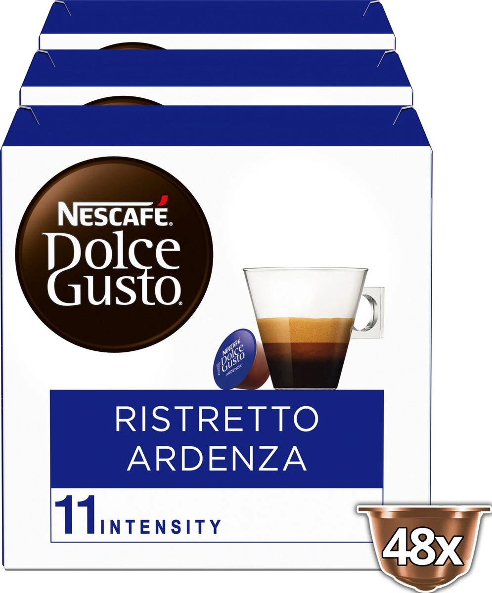 Nescafé Dolce Gusto Espresso Ristretto Ardenza Capsules - 48 Koffiecups 4 Nescafé Dolce Gusto Espresso Ristretto Ardenza Capsules - 48 Koffiecups - Afbeelding 2