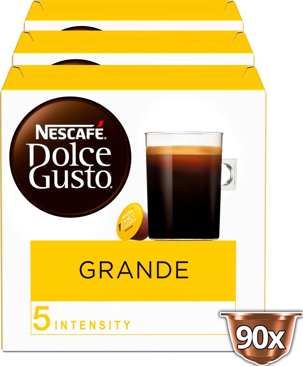Nescafé Dolce Gusto Grande Capsules - 90 Koffiecups 4 Nescafé Dolce Gusto Grande Capsules - 90 Koffiecups - Afbeelding 2